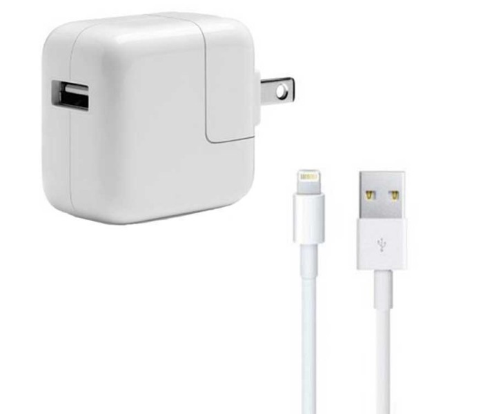 iPad Lightning USB Cable & Wall Charger Bundle (Original)