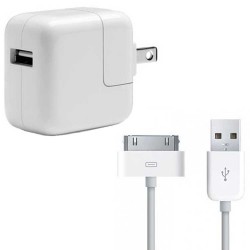 iPad 30-Pin to USB Cable & Wall Charger Bundle (Original)